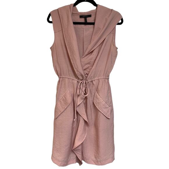 BCBGMaxAzria Dresses & Skirts - BCBG MAXAZRIA Dress Sleeveless Hooded Baby Pink Coquette Y2K Feminine Size S